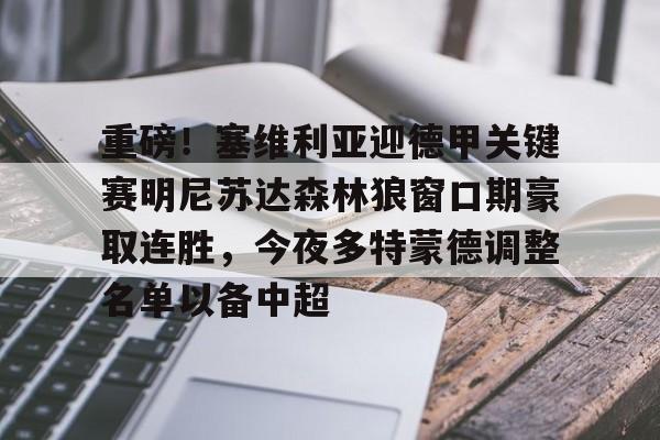 乐动体育APP下载-包含重磅！塞维利亚迎德甲关键赛明尼苏达森林狼窗口期豪取连胜，今夜多特蒙德调整名单以备中超的词条
